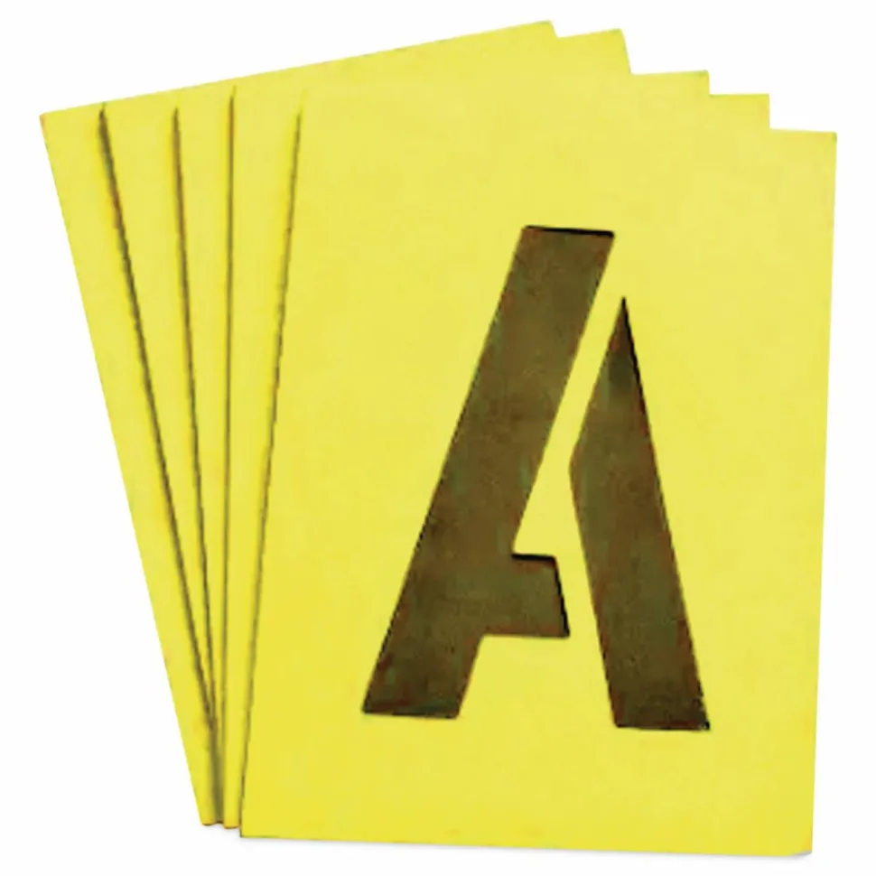 Chartpak Pickett Painting Stencils, Numbers/Letters, 3"