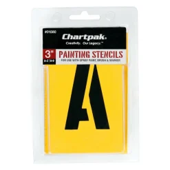 Chartpak Pickett Painting Stencils, Numbers/Letters, 3
