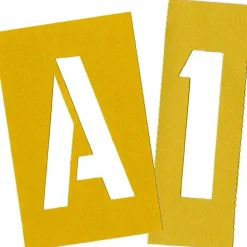 Chartpak Pickett Painting Stencils, Numbers/Letters, 4"