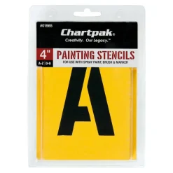 Chartpak Pickett Painting Stencils, Numbers/Letters, 4