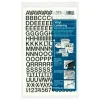 Chartpak Pickett Vinyl Letters and Numbers, 1/2", Black, Pack Of 179