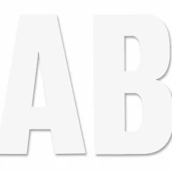 Chartpak Pickett Vinyl Letters And Numbers, 1/2", White, Pack Of 179