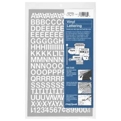 Chartpak Pickett Vinyl Letters And Numbers, 1/2", White, Pack Of 179