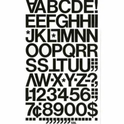 Chartpak Pickett Vinyl Letters And Numbers, 1