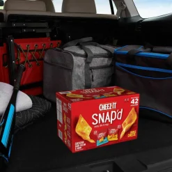 Cheez-It Snap'd Crackers Variety Pack, Cheddar Sour Cream and Onion; Double Cheese, 0.75 oz Bag, 42/Carton