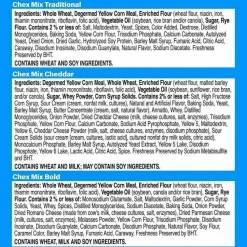 Chex Mix Varieties, Assorted Flavors, 1.75 oz Pack, 30 Packs/Carton