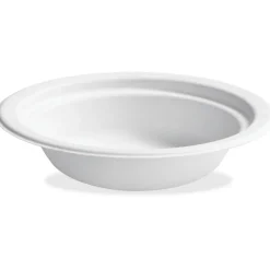 Chinet Classic Bowls, 12 Oz, 100% Recycled, White, 125 Bowls Per Pack, Case Of 8 Packs
