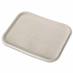 Chinet Savaday Molded Fiber Flat Food Tray, 16 x 12, White, Paper, 200/Carton