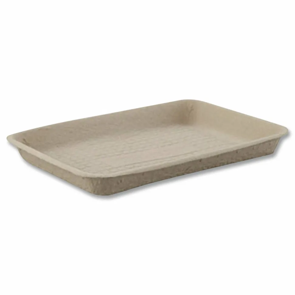 Chinet Savaday Molded Fiber Flat Food Tray, 16 x 12, White, Paper, 200/Carton