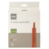 Chisel-Tip Highlighter, 100% Recycled Plastic Barrel, Fluorescent Orange, Pack Of 12