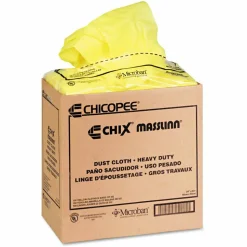 Chix Masslinn Dust Cloths, 24 x 24, Yellow, 50/Bag, 2 Bags/Carton