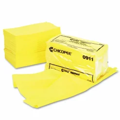 Chix Masslinn Dust Cloths, 24 x 24, Yellow, 50/Bag, 2 Bags/Carton