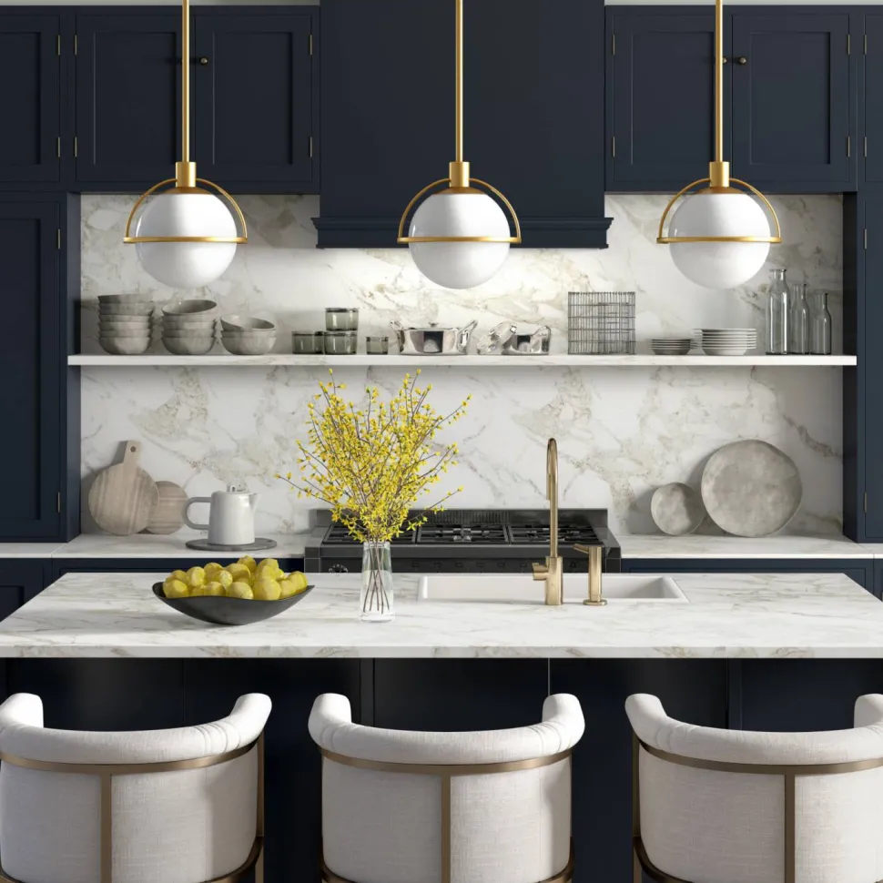 Cieonna 9.38" Wide Pendant with Glass Shade in Brass/White Milk