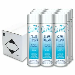 Claire Gleme Glass Cleaner, 19 oz Aerosol Spray, Dozen