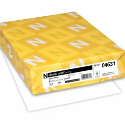 Classic Crest Premium Stationary Resume Printer Paper, Letter Size (8 1/2" x 11"), 24 Lb., FSC Certified, Solar White, 500 Sheets