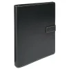 Classic Style Magnetic Strap 3-Ring Binder, 1" Round Rings, Black