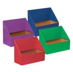 Classroom Keepers Folder Holders, 9 5/8"H x 11 3/4"W x 5 3/4"D, Assorted Colors, Pack Of 4