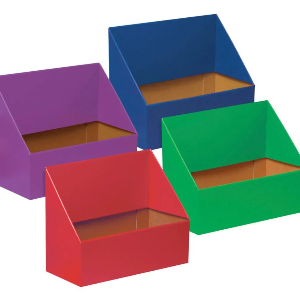 Classroom Keepers Folder Holders, 9 5/8"H x 11 3/4"W x 5 3/4"D, Assorted Colors, Pack Of 4