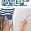 CleanRest Fitted Mattress Protectors, Queen, 80”L x 60”W x 21”D, White, Case Of 4 Protectors