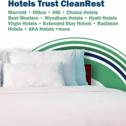 CleanRest PRO Mattress Encasements, Queen, 80”L x 60”W x 18”D, White, Case Of 3 Encasements