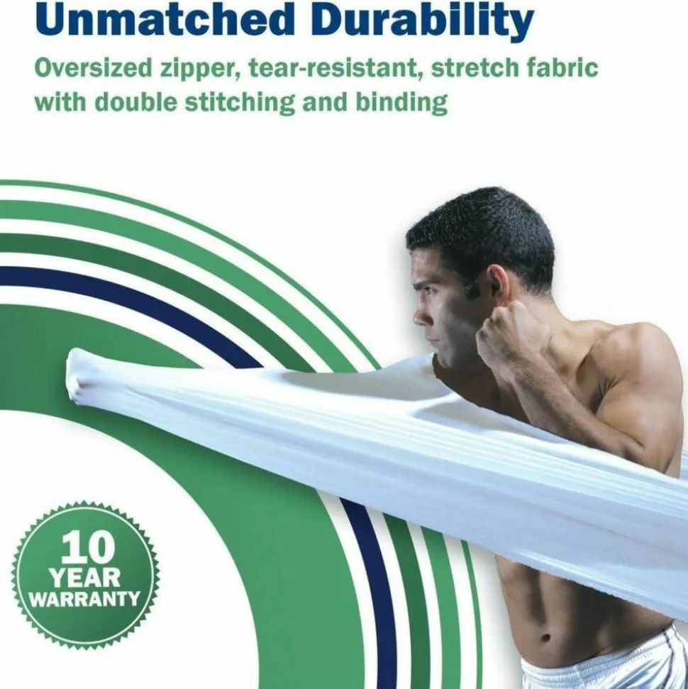 CleanRest PRO Mattress Encasements, Queen, 80”L x 60”W x 18”D, White, Case Of 3 Encasements
