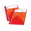 Clear-Front Report Covers, Red, Pack Of 10