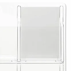 Clear Literature Rack, Magazine, 9 Pockets