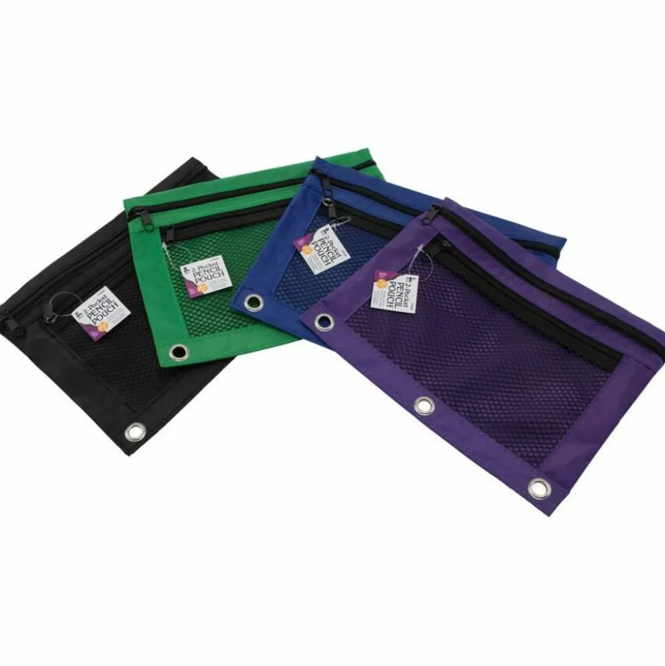CLI Charles Leonard Carrying Case (Pouch) Pencil, Ring Binder Assorted 7.6"H x 10"W x 0.1"D 24 / Display Box