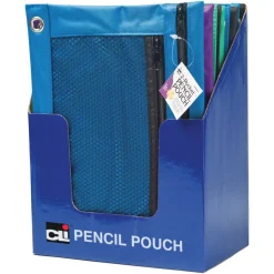 CLI Charles Leonard Carrying Case (Pouch) Pencil, Ring Binder Assorted 7.6"H x 10"W x 0.1"D 24 / Display Box
