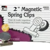 CLI Magnetic Spring Clips - 2" Length - 12 / Box