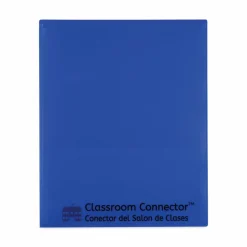 C-Line Classroom Connector Folders, Accommodates 11 x 8.5 Sheets, Blue, 25/Box