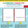 C-Line Classroom Connector School-To-Home Folders, 8-1/2" x 11", Red, Box Of 25 Folders