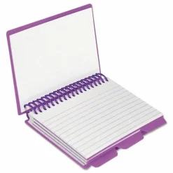 C-Line Spiral Bound Index Card Notebook with Tabs, 1 Notebook (Color May Vary)