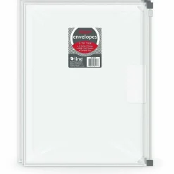 C-Line Zip 'N Go Reusable Poly Envelope with Outer Pocket - Zipper Closure, Clear, 3/PK, 48117