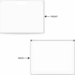 C-Line Zip 'N Go Reusable Poly Envelope with Outer Pocket - Zipper Closure, Clear, 3/PK, 48117