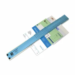 C-Line All-Purpose Plastic Sorter, 2 1/2" x 23 1/2" x 3/4", Blue/Gray