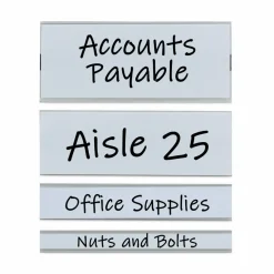 C-Line Clear Magnetic Label Holders, Side Load, 6 x 1, 10/Pack
