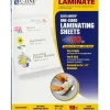 C-Line Cleer-Adheer Laminating Sheets, 9" x 12", Box Of 50