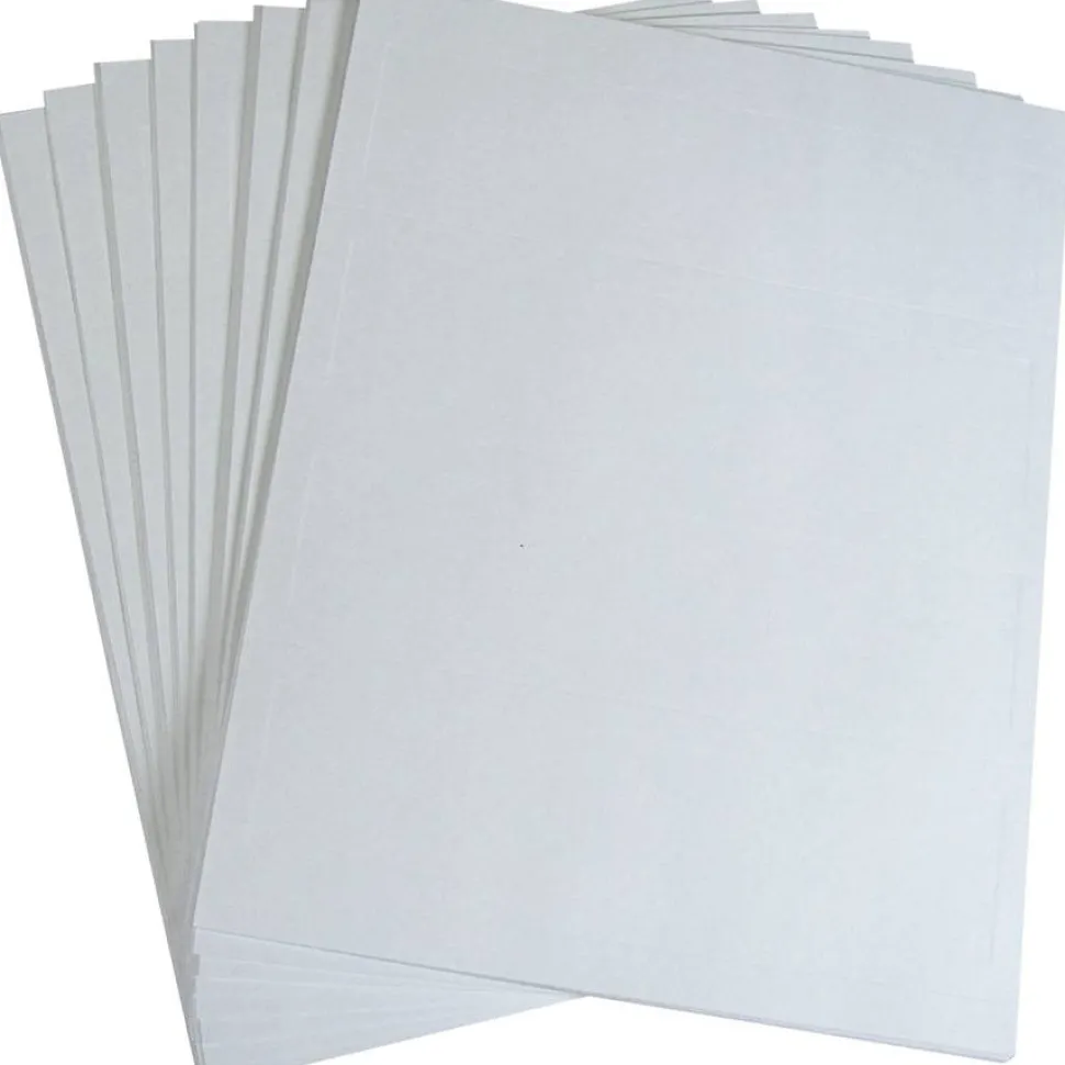 C-Line Embossed Cardstock Name Tents - Letter - 8 1/2" x 11" - White - 100 / Box