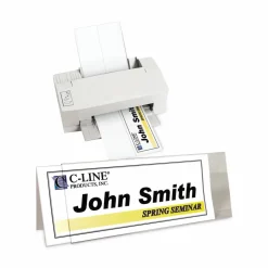 C-Line Inkjet/Laser Name Tent Holders, 11 1/5