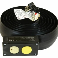 C-Line Lay-Flat Power Extension and Cord Cover - 10 Ft. Length, 1/PK, 79101