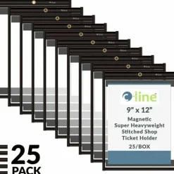 C-Line Magnetic Shop Ticket Holders, Stitched - 9 x 12, 25/CT, 85912