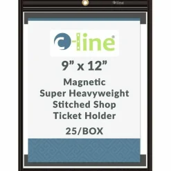 C-Line Magnetic Shop Ticket Holders, Stitched - 9 x 12, 25/CT, 85912