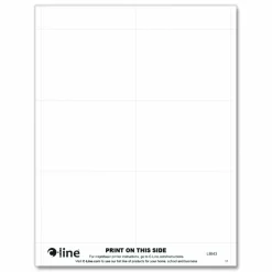C-Line Name Badge Inserts, 4 x 3, White, 60/Pack