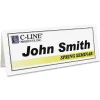 C-Line Name Tents, White, Letter (8.5" x 11"), 65 Lb, Pack Of 50