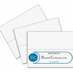 C-Line Name Tents, White, Letter (8.5