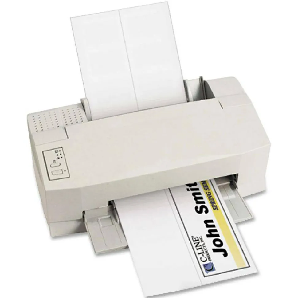 C-Line Name Tents, White, Letter (8.5" x 11"), 65 Lb, Pack Of 50