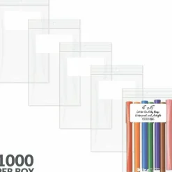 C-Line - Packing pouch - 4.02 in x 5.98 in - ziplock - water-resistant - clear - pack of 1000