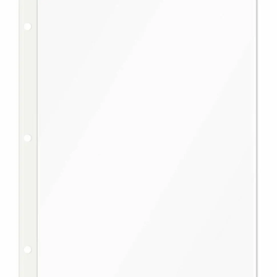 C-Line Photo Holders For Three-Ring Binders, 9" x 11", Box Of 50