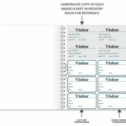 C-Line Registry Log Visitor Badges